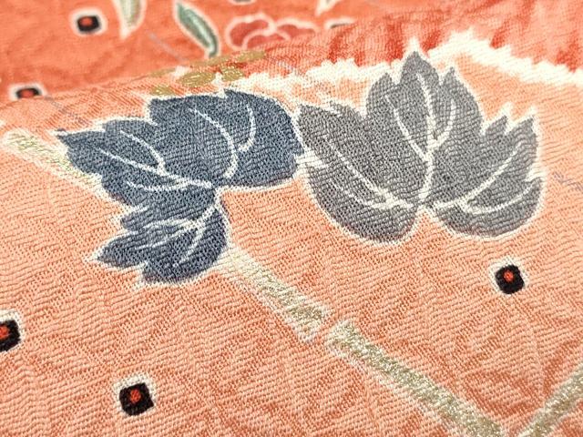 平和屋着物■上質な小紋　花鳥文　暈し染め　金彩　正絹　逸品　未使用　DABH1567cd