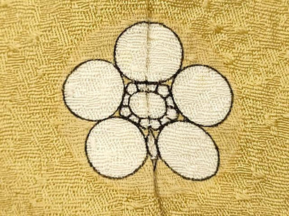 平和屋着物■本草木染作家　瑞寶　色無地　卵色　正絹　逸品　DABH1574cd