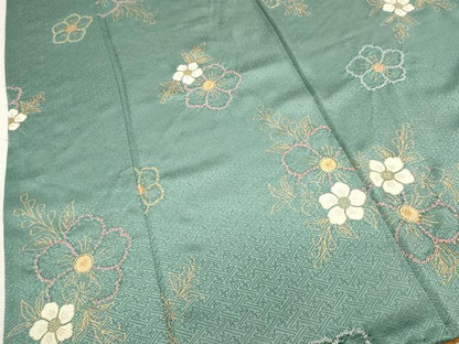 平和屋着物■上質な小紋　絞り　舞花文　金彩　正絹　逸品　DABH1587cd
