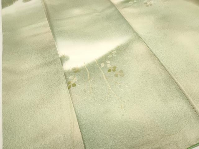 平和屋着物■上質な小紋　草葉文　暈し染め　正絹　逸品　DABH1595cd