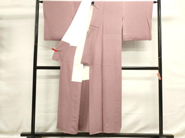 平和屋着物■上質な色無地　鴇色　正絹　逸品　DABH1606cd