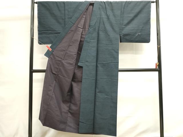 平和屋着物■男性　紬　羊羹色　正絹　逸品　DABH1609cd