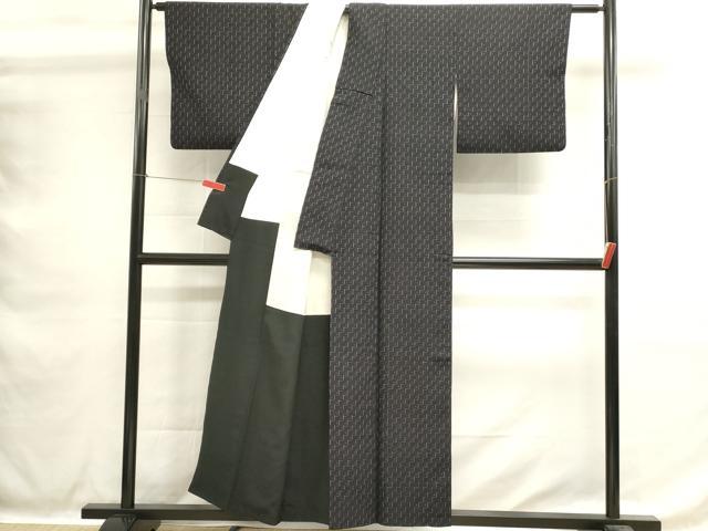 平和屋着物■上質な紬　抽象文様　正絹　逸品　DABH1612cd