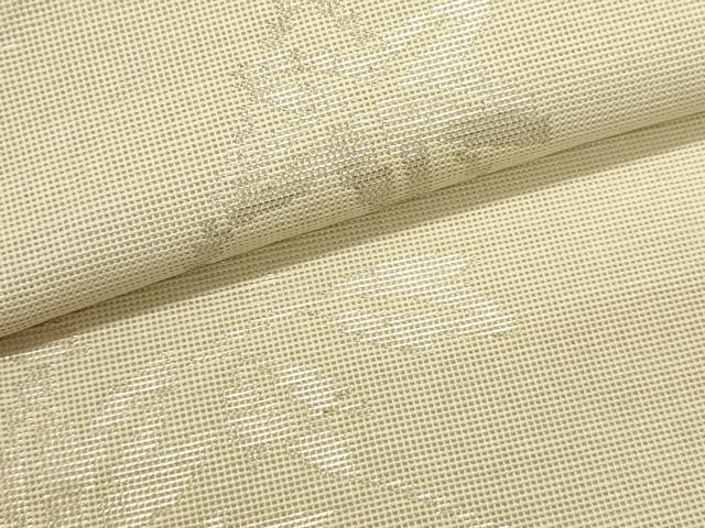 平和屋着物＊夏物　六通柄袋帯　楓　桔梗　銀糸　正絹　逸品　DABH1620cd