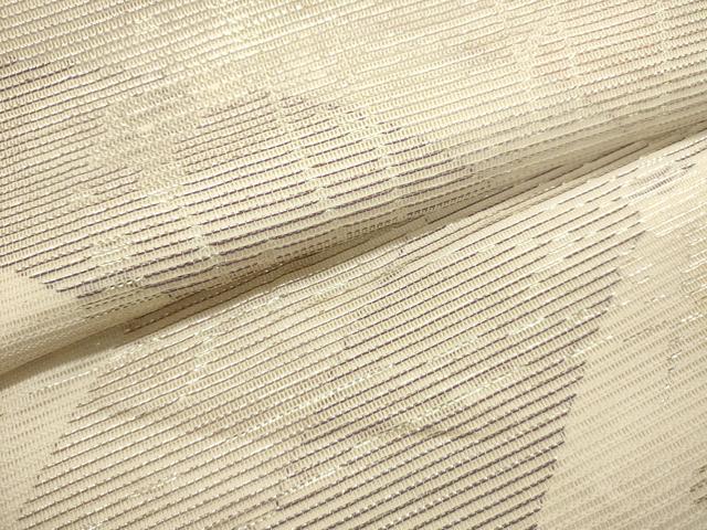 平和屋着物＊夏物　六通柄袋帯　流水花文　銀糸　鈴乃屋扱い　正絹　逸品　DABH1626cd