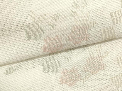 平和屋着物＊夏物　六通柄袋帯　雪輪花文　金糸　DABH1635cd