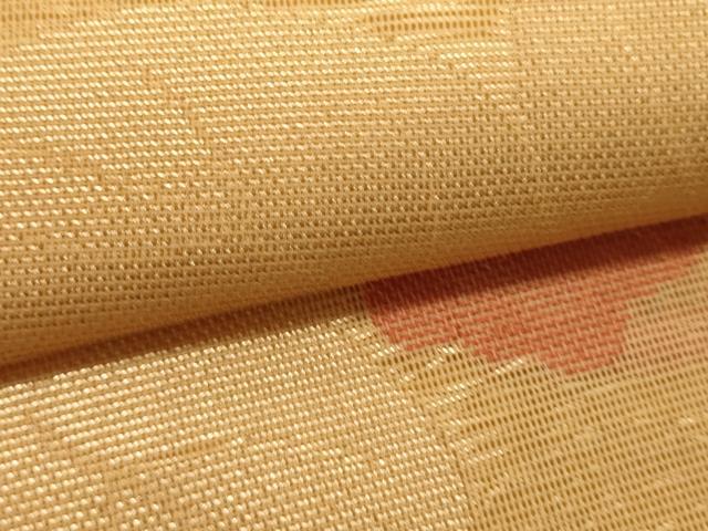 平和屋着物＊夏物　太鼓柄袋帯　枝花文　金糸　正絹　逸品　DABH1646cd