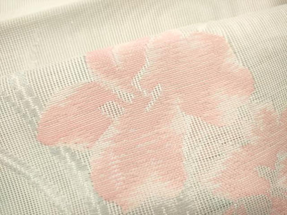 平和屋着物＊夏物　八寸名古屋帯　草花文　DABH1672cd
