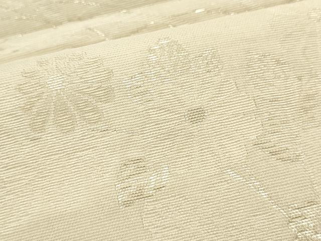 平和屋着物＊夏物　六通柄袋帯　芝草文　金糸　正絹　逸品　DABH1675cd