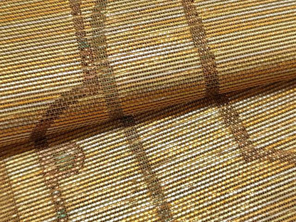 平和屋着物＊夏物　六通柄袋帯　抽象文様　金銀糸　正絹　逸品　DABH1683cd