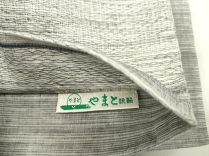 平和屋着物＊夏物　太鼓柄袋帯　すくい織　花籬文　金銀糸　やまと誂製　正絹　逸品　DABH1691cd