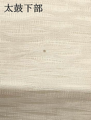 平和屋着物＊夏物　太鼓柄袋帯　すくい織　色紙重ね花文　金銀糸　正絹　逸品　DABH1693cd