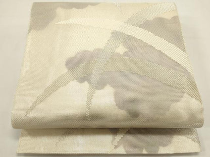 平和屋着物＊夏物　六通柄袋帯　雲重ね芝文　金銀糸　正絹　逸品　DABH1696cd