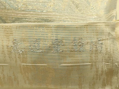 平和屋着物＊夏物　六通柄袋帯　流水文　金糸　正絹　逸品　DABH1706cd