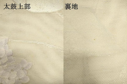 平和屋着物＊夏物　六通柄袋帯　紫陽花　銀糸　正絹　逸品　DABH1709cd