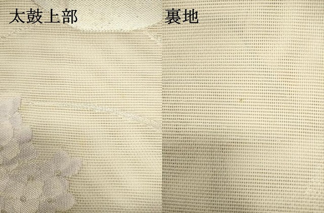 平和屋着物＊夏物　六通柄袋帯　紫陽花　銀糸　正絹　逸品　DABH1709cd