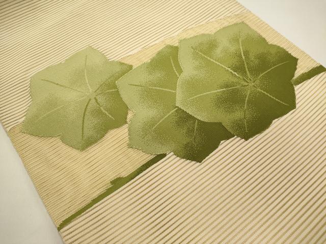 平和屋着物＊夏物　八寸名古屋帯　絽綴れ　草花文　正絹　逸品　DABH1720cd