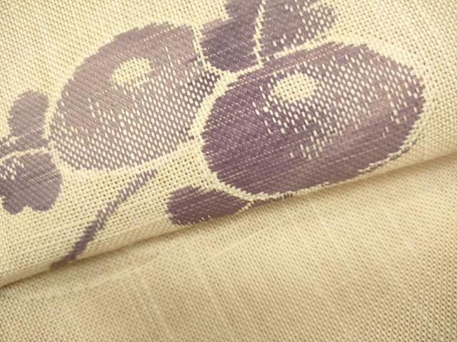 平和屋着物＊夏物　八寸名古屋帯　流水菊文　DABH1722cd