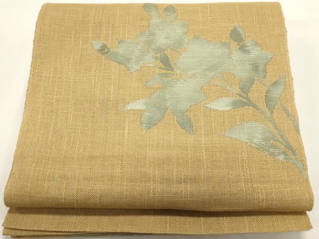 平和屋着物＊夏物　八寸名古屋帯　枝花文　DABH1724cd