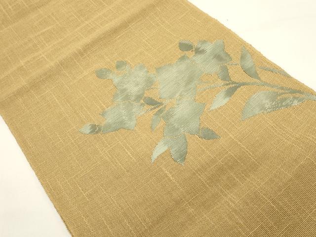 平和屋着物＊夏物　八寸名古屋帯　枝花文　DABH1724cd
