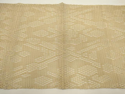 平和屋着物＊夏物　八寸名古屋帯　羅　菱文　正絹　逸品　DABH1727cd