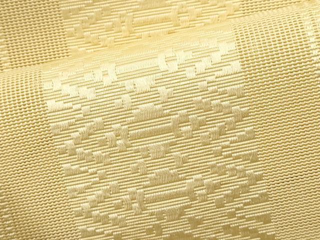 平和屋着物＊夏物　本場筑前博多織　八寸名古屋帯　紗献上　砥の粉色　正絹　逸品　DABH1733cd