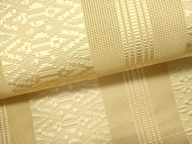 平和屋着物＊夏物　本場筑前博多織　八寸名古屋帯　紗献上　砥の粉色　正絹　逸品　DABH1733cd