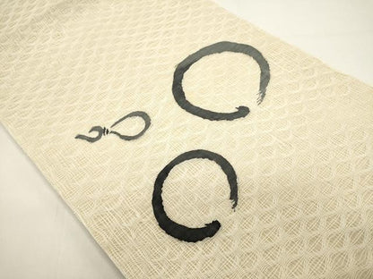 平和屋着物＊夏物　太鼓柄袋帯　すくい織　瓢箪　正絹　逸品　DABH1739cd