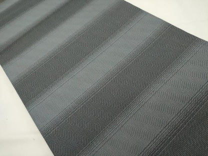 平和屋着物▽両面　全通柄袋帯　スリーシーズン　春夏秋　横段文　やまと誂製　正絹　逸品　DABH1744cd