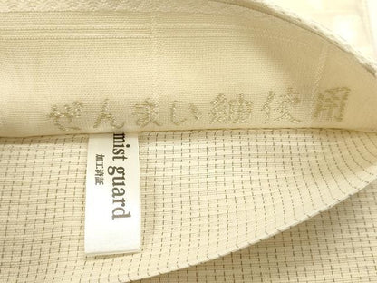 平和屋着物▽六通柄袋帯　スリーシーズン　春夏秋　風通織　花唐草文　ぜんまい紬使用　正絹　逸品　DABH1748cd