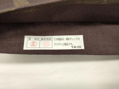 平和屋着物▽六通柄袋帯　スリーシーズン　春夏秋　美空ひばり　雲取り文　金糸　正絹　逸品　DABH1750cd