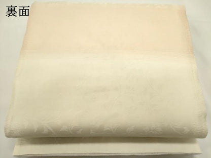 平和屋着物▽両方向　両面　全通柄袋帯　スリーシーズン　春夏秋　名物裂文　月のしらべ　金糸　正絹　逸品　DABH1751cd
