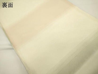 平和屋着物▽両方向　両面　全通柄袋帯　スリーシーズン　春夏秋　名物裂文　月のしらべ　金糸　正絹　逸品　DABH1751cd