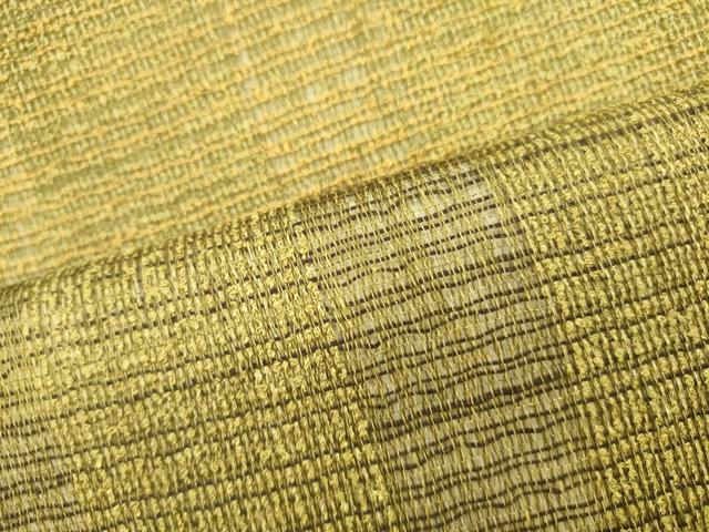 平和屋着物▽六通柄袋帯　スリーシーズン　春夏秋　格子　正絹　逸品　DABH1759cd