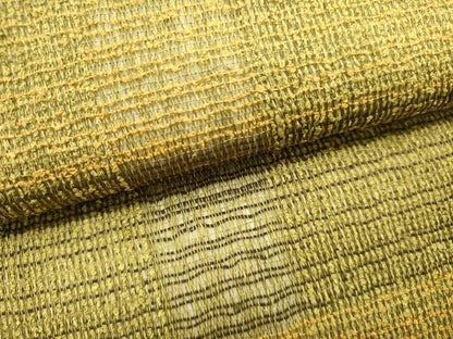 平和屋着物▽六通柄袋帯　スリーシーズン　春夏秋　格子　正絹　逸品　DABH1759cd