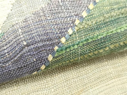 平和屋着物▽太鼓柄袋帯　スリーシーズン　春夏秋　すくい織　流水文　正絹　逸品　DABH1776cd