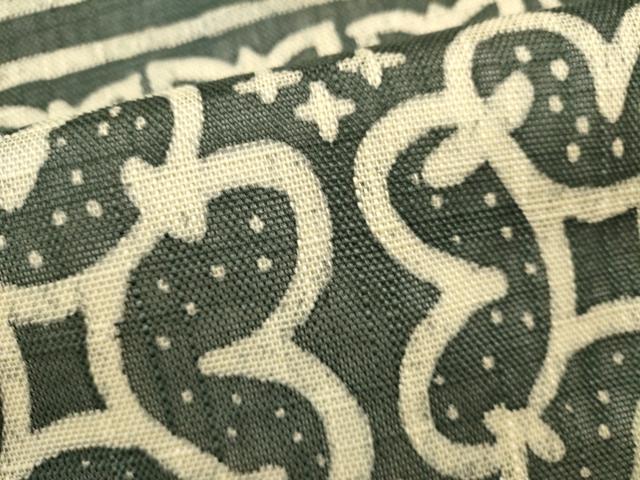 平和屋着物＊夏物　九寸名古屋帯　ろうけつ染め　抽象文様　正絹　逸品　DABH1777cd