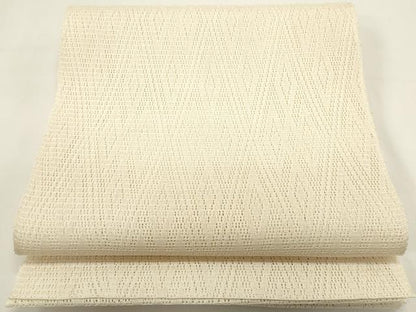 平和屋着物＊夏物 八寸名古屋帯 羅 菱文 肌色 逸品 DABH1778cd