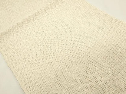 平和屋着物＊夏物 八寸名古屋帯 羅 菱文 肌色 逸品 DABH1778cd