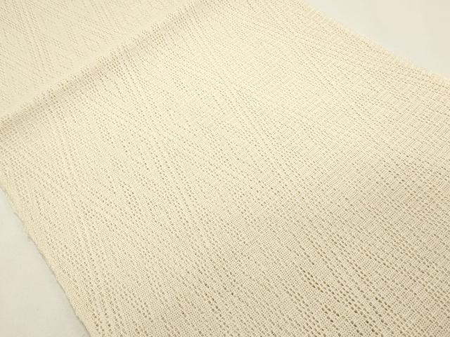 平和屋着物＊夏物 八寸名古屋帯 羅 菱文 肌色 逸品 DABH1778cd