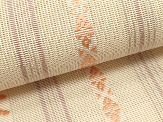 平和屋着物＊夏物　本場筑前博多織　八寸名古屋帯　紗献上　やまと誂製　正絹　逸品　DABH1781cd