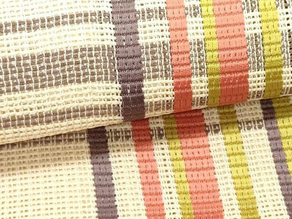 平和屋着物＊夏物　本場筑前博多織　八寸名古屋帯　格子　正絹　逸品　DABH1783cd