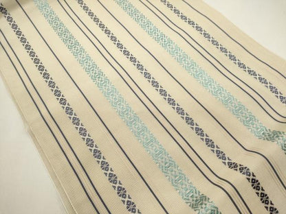 平和屋着物＊夏物　本場筑前博多織　八寸名古屋帯　紗献上　正絹　逸品　DABH1790cd