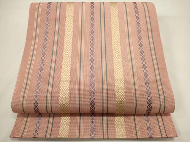 平和屋着物＊夏物　本場筑前博多織　八寸名古屋帯　紗献上　正絹　逸品　DABH1791cd