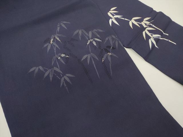 平和屋着物＊夏物　絽塩瀬　九寸名古屋帯　笹竹文　金彩　正絹　逸品　DABH1795cd