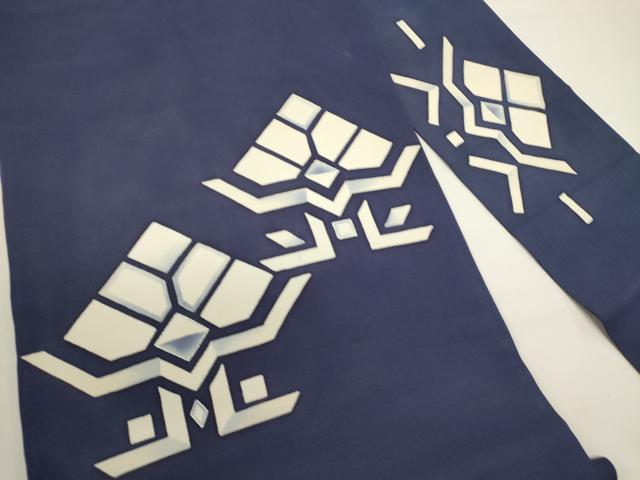 平和屋着物＊夏物　絽塩瀬　九寸名古屋帯　抽象文様　銀彩　正絹　逸品　DABH1839cd