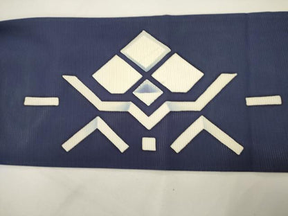 平和屋着物＊夏物　絽塩瀬　九寸名古屋帯　抽象文様　銀彩　正絹　逸品　DABH1839cd