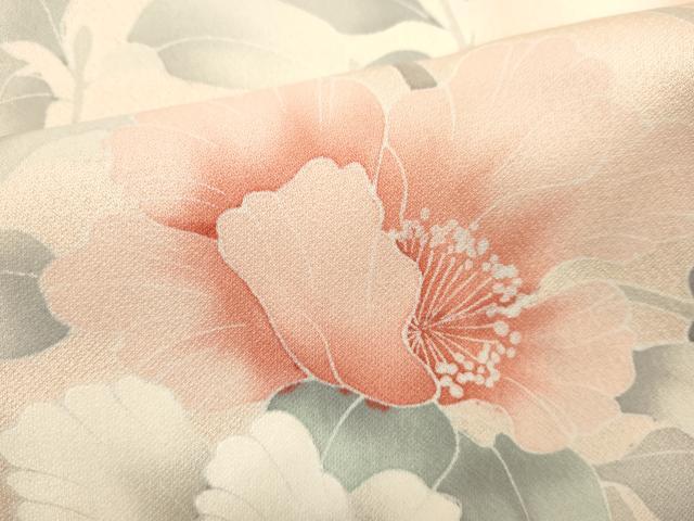平和屋着物■訪問着　友禅　枝花文　仮絵羽　逸品　未使用　DABH1856cd