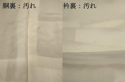 平和屋着物■上質な小紋　流水花文　鬼しぼ縮緬　正絹　逸品　DABH1867cd