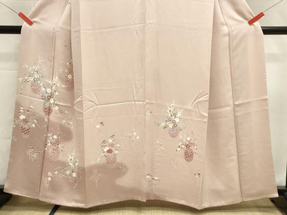 平和屋着物■訪問着　花籠文　暈し染め　三越扱い　正絹　逸品　DABH1870cd